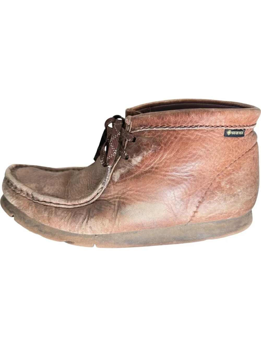 Clarks Original Mens 8.5M Shoes Brown Wallabee Goretex GTX Chukka Moccasin Boots
